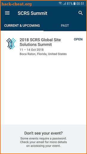 SCRS Site Solutions Summit screenshot