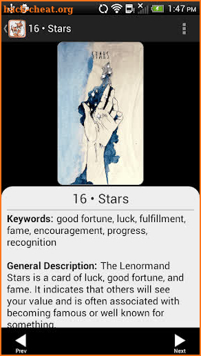 Scrying Ink Lenormand screenshot