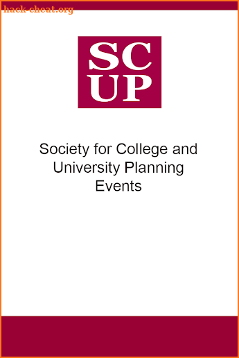 SCUP Events screenshot