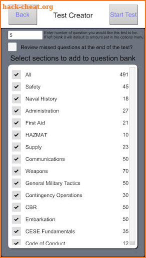 SCW Study Guide screenshot