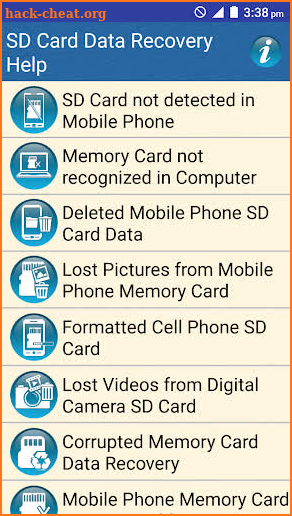 SD Card Data Recovery Help screenshot