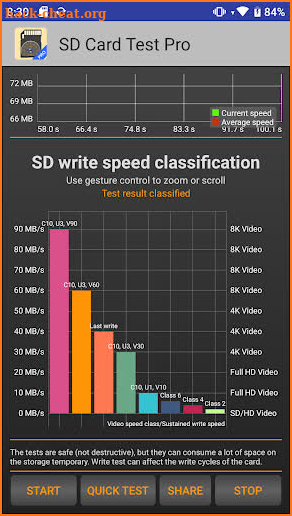 SD Card Test Pro screenshot