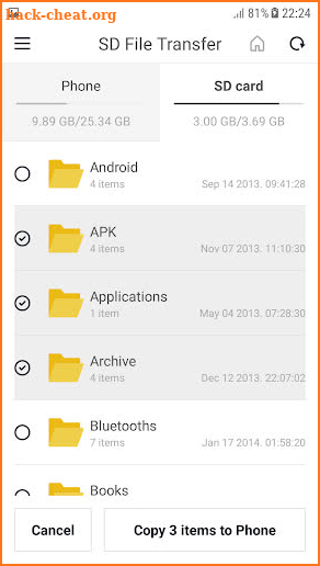 SD File Transfer (Move File To SD Card Or Phone) screenshot