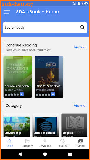 SDA eBook screenshot