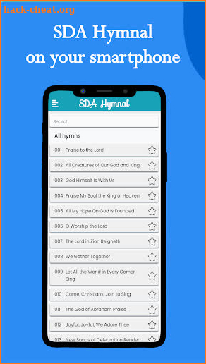 SDA Hymnal: Tunes and Lyrics screenshot