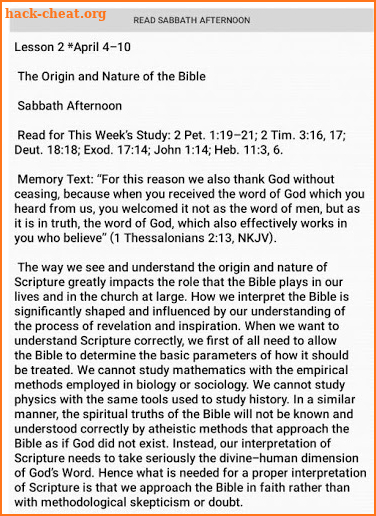 SDA Sabbath School Lesson 2021 screenshot