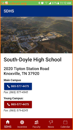 SDHS App screenshot