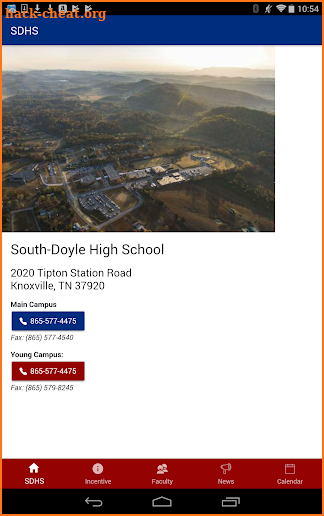 SDHS App screenshot