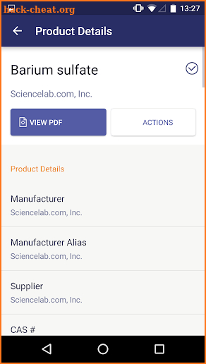 SDS / Chemical Management screenshot