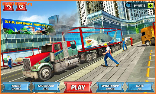 Sea Animals Transporter Truck Driving Game 2019 screenshot