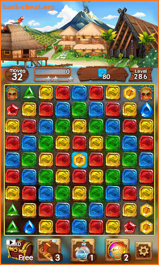 Sea of Jewels : Aloha ! Match3 puzzle screenshot