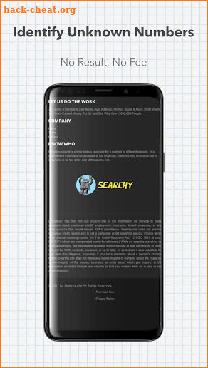 Searchy - Reverse Phone Lookup - Number Search App screenshot