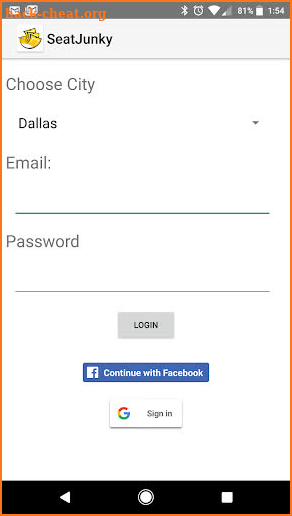 SeatJunky screenshot