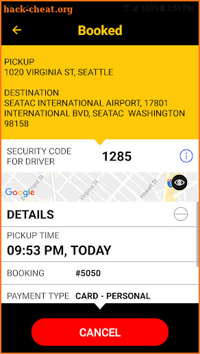 Seattle Yellow Cabs screenshot