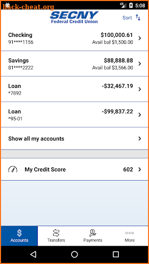 SECNY FCU screenshot