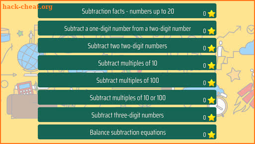 Second grade Math - Subtraction screenshot