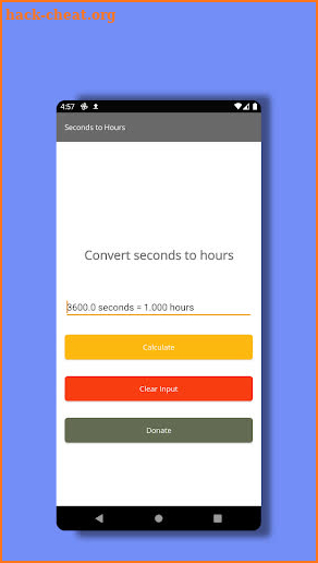 Seconds to Hours screenshot