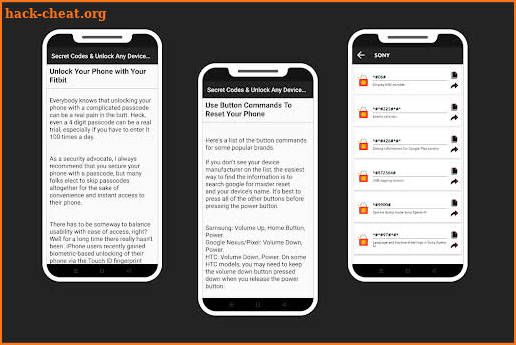 Secret Codes &Unlock any device Guide screenshot