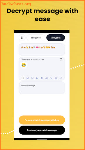 Secret Emoji - Encrypted messaging with emoji key screenshot