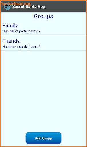 Secret Santa App screenshot