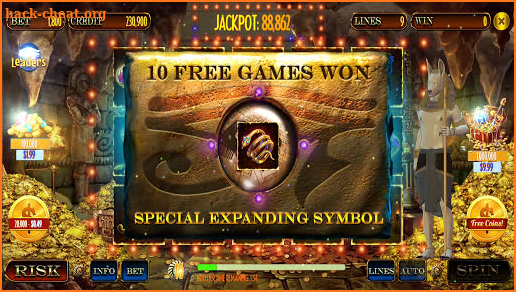 Secrets of Ra Vegas Slots screenshot