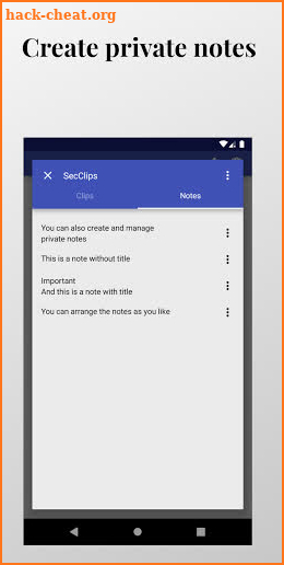 Secure Clips - Secure & private clipboard manager screenshot