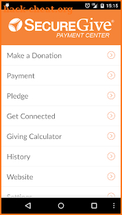 SecureGive screenshot