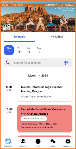 SedonaYoga screenshot