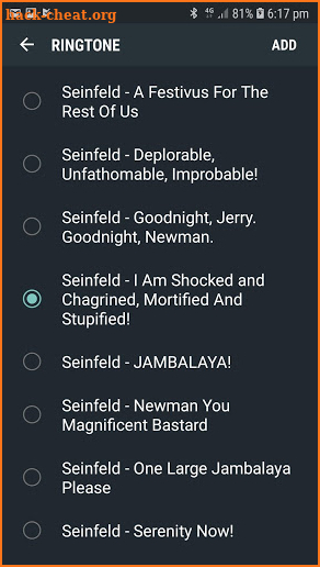 Seinfeld Random Ringtone screenshot