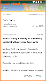 Select Staffing screenshot