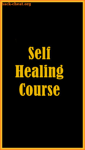 Self Healing Course screenshot