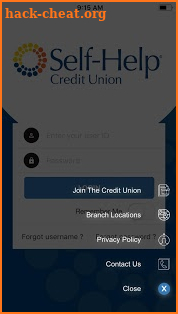 Self-Help CU Mobile Banking screenshot