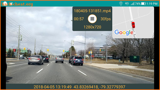 SelfStart DashCam screenshot