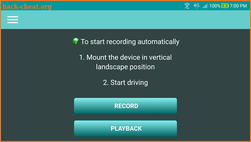 SelfStart DashCam screenshot