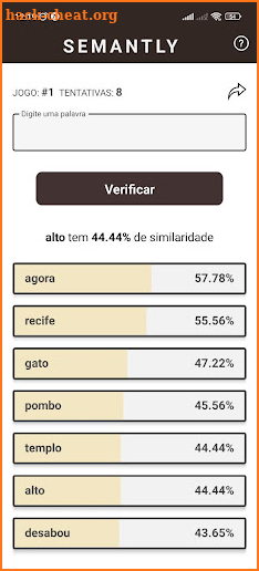 Semantly: Jogo de palavras screenshot
