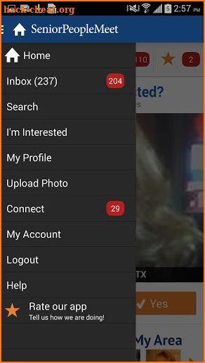 Senior People Meet Dating App screenshot