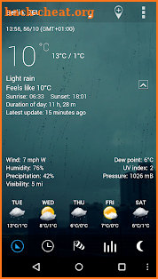 Sense Flip Clock & Weather Pro screenshot