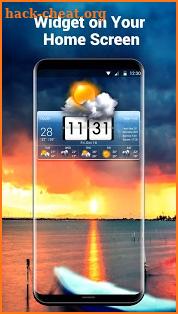 Sense Flip Clock Weather Widget screenshot