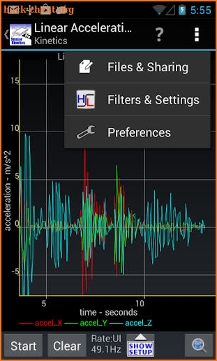 Sensor Kinetics Pro screenshot