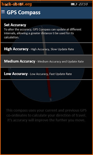 Sensorless GPS Compass Adfree screenshot