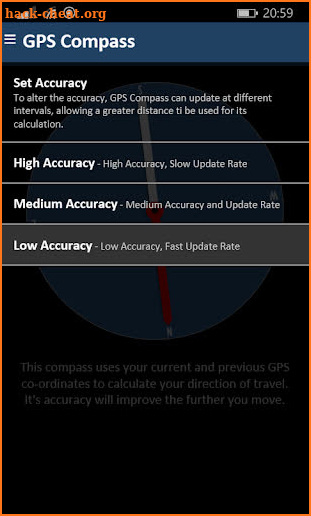 Sensorless GPS Compass Adfree screenshot