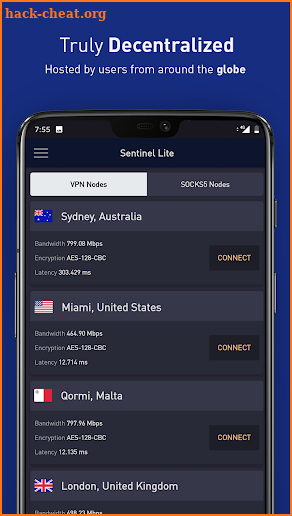 Sentinel Free VPN screenshot