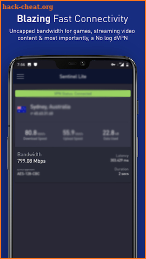 Sentinel Free VPN screenshot