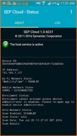 SEP Cloud. screenshot