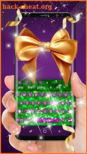 Sequin Flip Glitter diamond Keyboard Theme screenshot