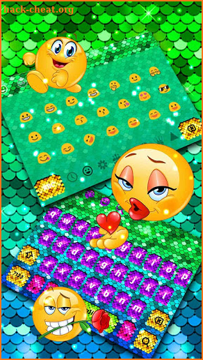 Sequins Heart Keyboard screenshot