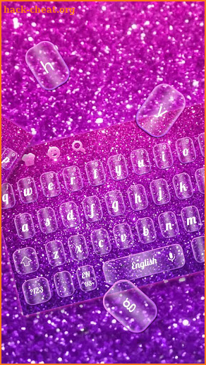 Sequins Purple Pink Keyboard screenshot