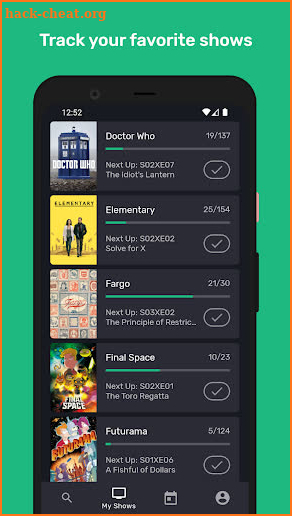 Series Addict - TV Show Tracker & Episode Notifier screenshot