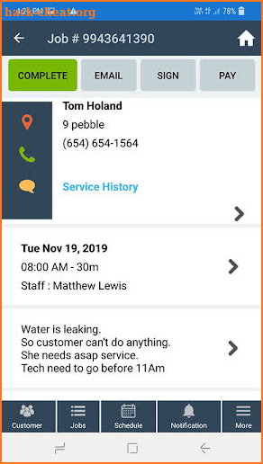 Service Works Pro screenshot