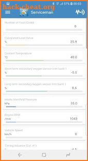 Serviceman: ELM OBD diagnostics and scanner auto screenshot